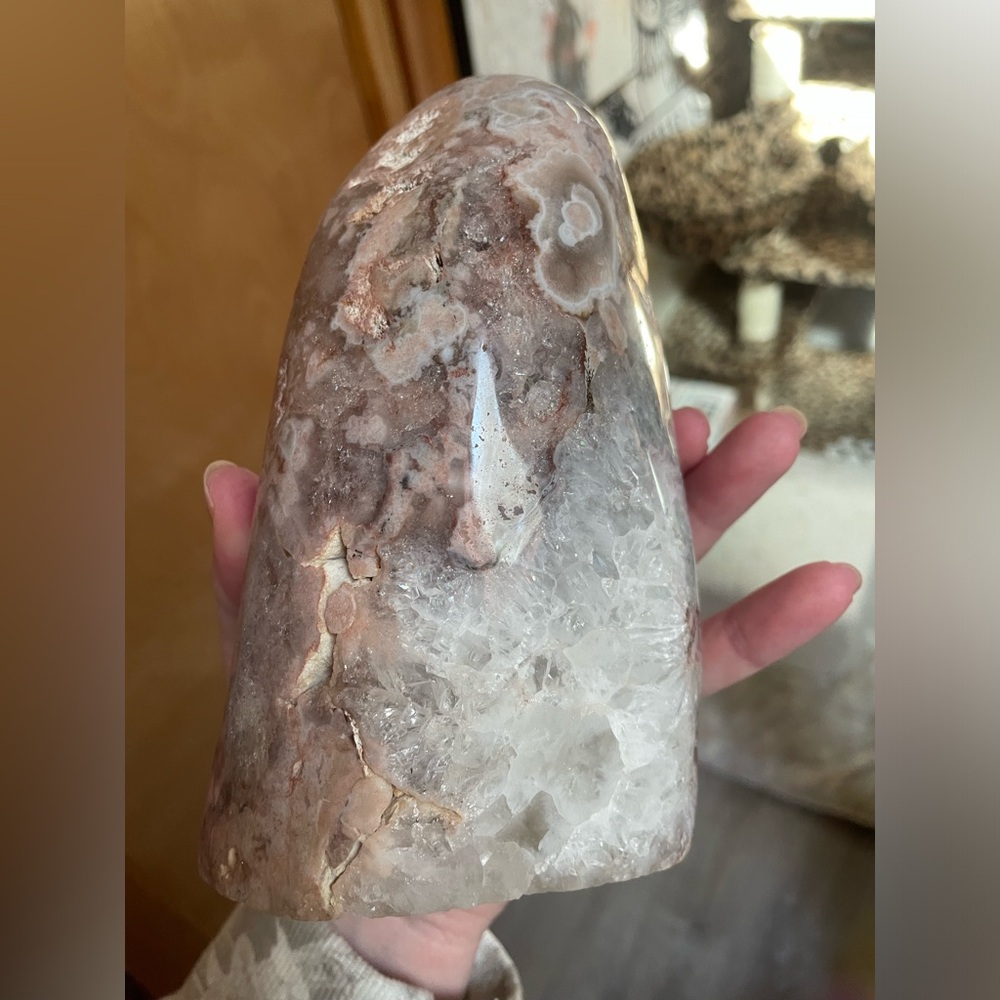 Pink amethyst aura freeform - Picture 8 of 15